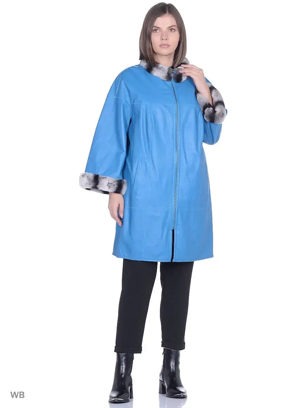 Кожаное пальто