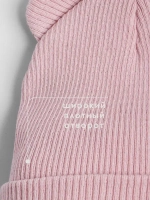 Шапка для девочки с ушками осенняя