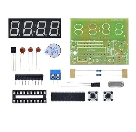 Набор для самостоятельной сборки и пайки - конструктор "Электронные цифровые часы DC 3-5В"