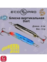Блесна для рыбалки вертикальная ECOPRO Dart, 40мм, 3г, C