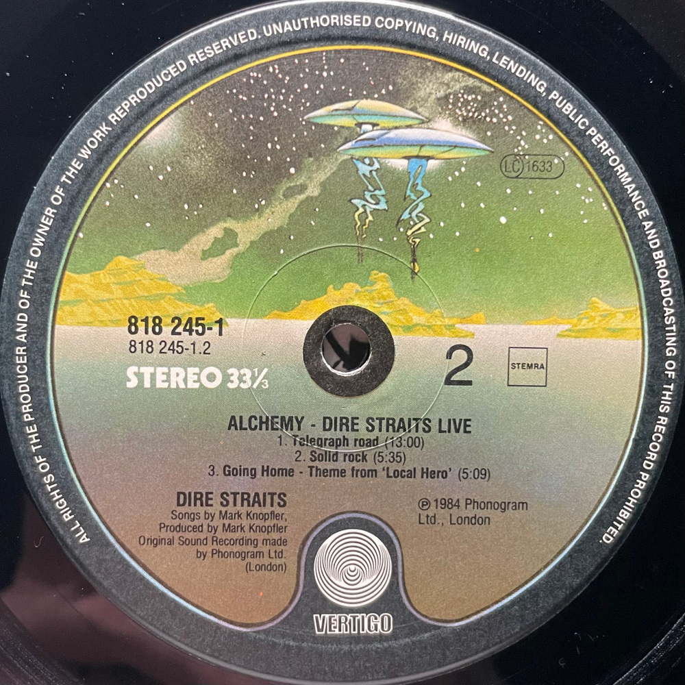 Dire Straits - Alchemy - Dire Straits Live 2LP (Голландия 1984г.)