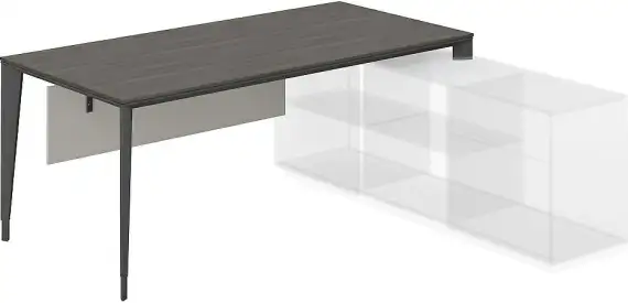 NZ-0105.BT.AN / Стол под опорную тумбу 1700 / 1800х900х740 бренсон трюфель, мк антрацит