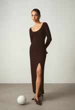 Платье SABINE, горький шоколад