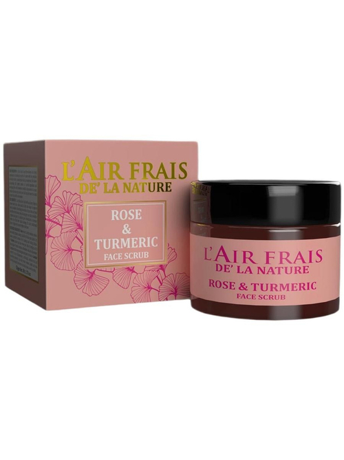 Скраб для лица с розой и куркумой L'Air Frais
