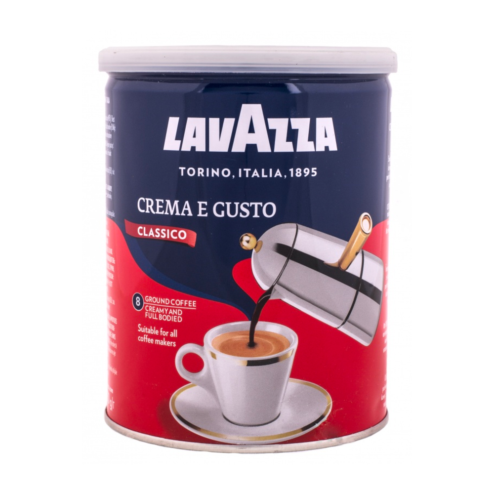 Кофе молотый Lavazza Crema e Gusto Classico, 250 г, ж/б