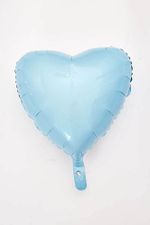 F Шар 18"/46 см, Сердце Светло-Голубое (БГ-15)