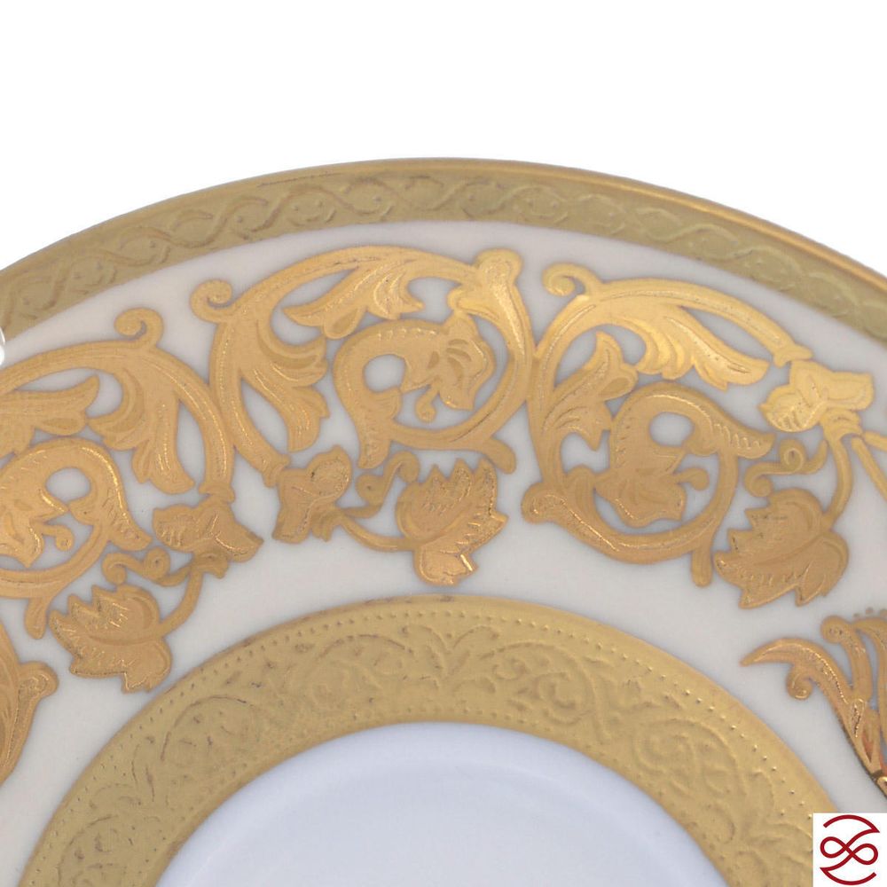 Набор кофейных пар Falkenporzellan Natalia creme gold 100мл