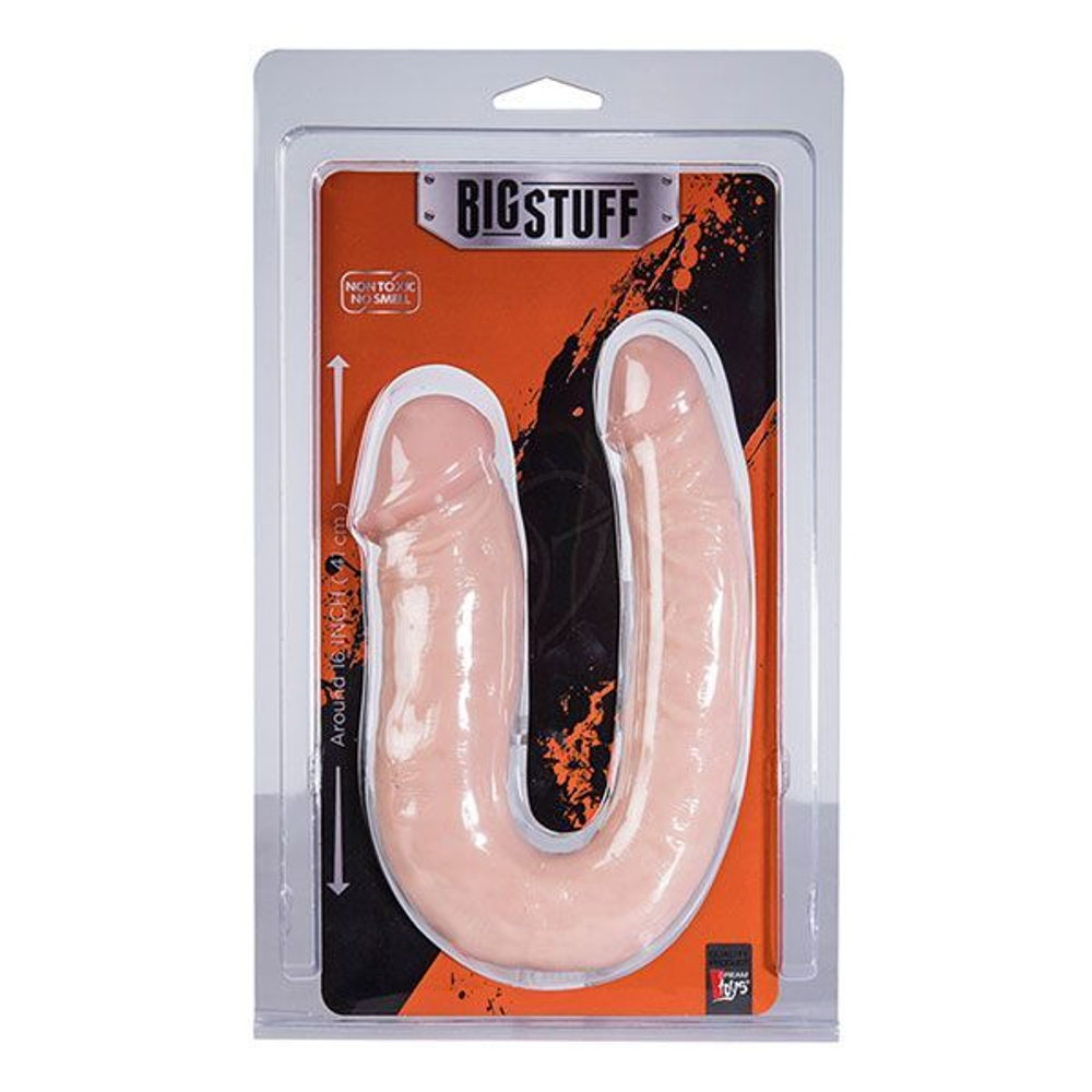 Двусторонний фаллоимитатор BIGSTUFF 16INCH DOUBLE DONG - 41 см.