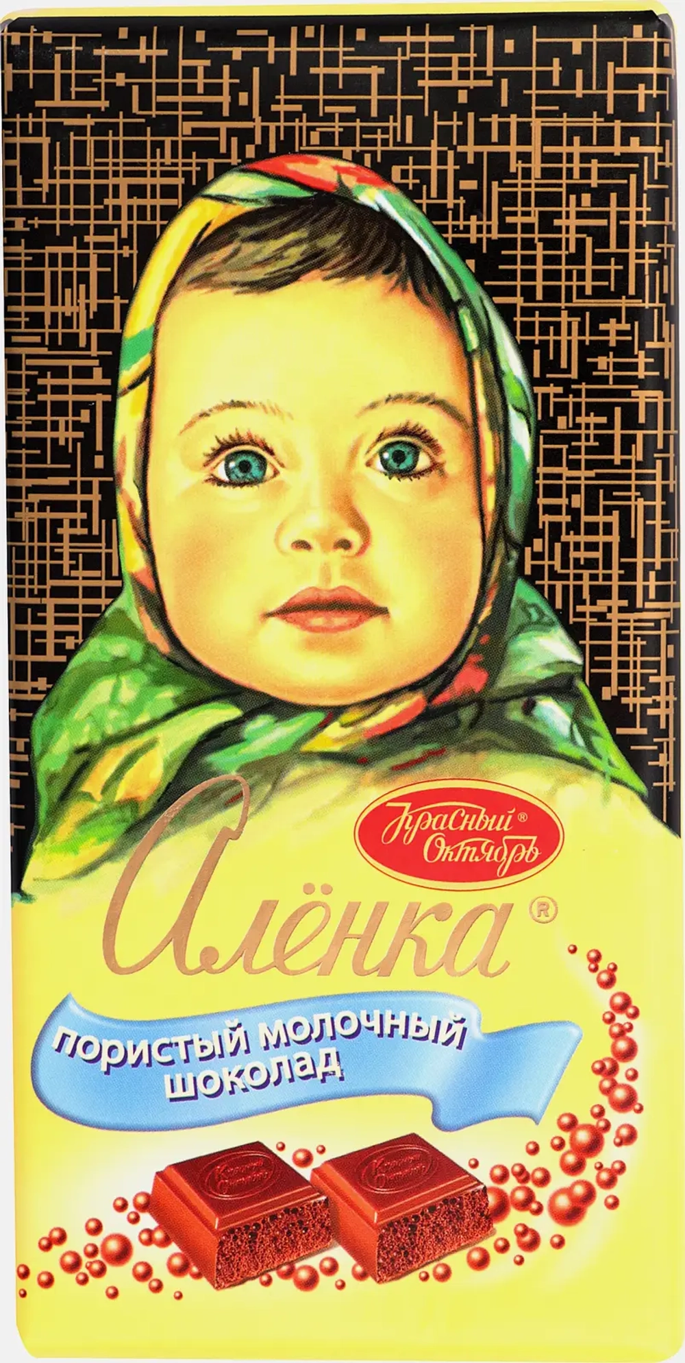 Шоколад Алёнка молочный пористый 90г