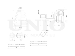 ШРУС внешний UNIO CVJ-20188