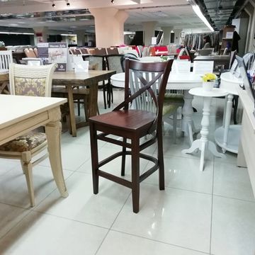 Стул полубарный "Соло-ПБ" (массив дуба) тон Орех