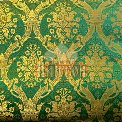 Парча "Новая Корона" зелёная