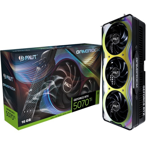 Видеокарта Palit GeForce RTX 5070 Ti GameRock 16GB (NE7507T019T2-GB2030G)