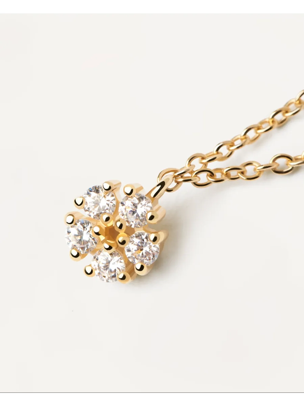 Колье Daisy серебро 925 пробы покрытое золотом