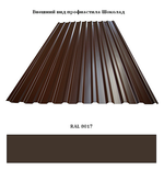 Профнастил ПК-20 глянец 0,45 - шоколад 8017