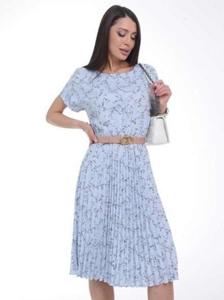 Платье Сабрина (гофре,небесный) Diolche