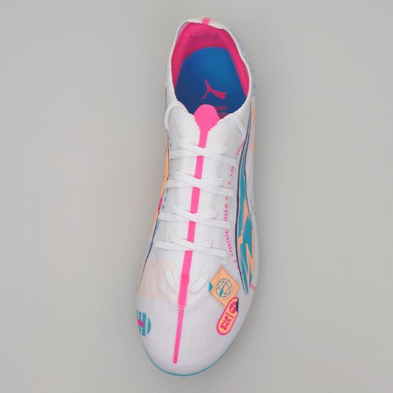 PUMA ULTRA 5 Collection Футбольные бутсы Низкие Бело-синие Розовые Мужские