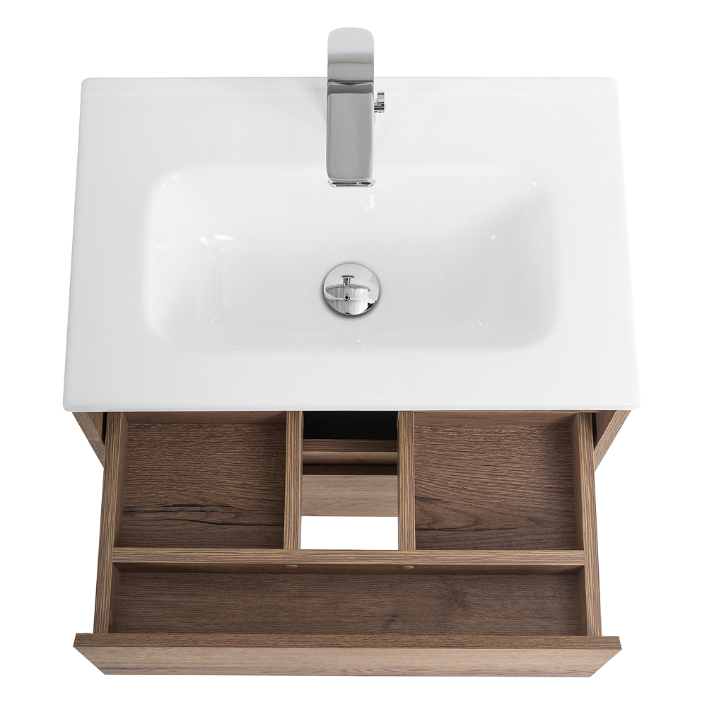 Тумба подвесная с раковиной BelBagno KRAFT 39-500/390-2C-SO-RT