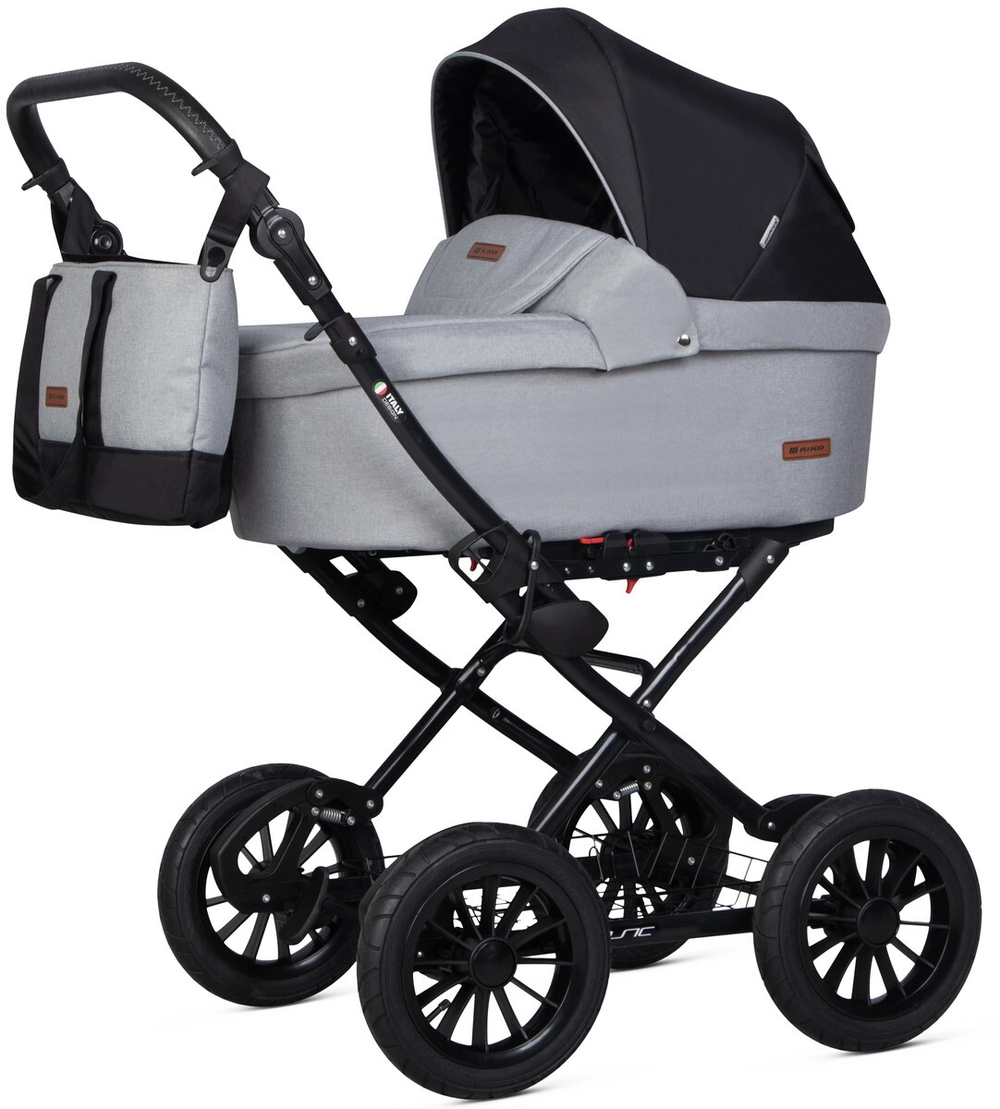 Детская коляска Riko Basic Bella Lux Classic 2 в 1 2025 02 серый
