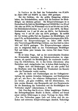 Der Alkohol Im Gegenwärtigen Und Zukünftigen Strafrecht | H. Hoppe