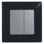 Диммер нажимной универсальный LED 400Вт без нейтрали - алюминий ETIKA Legrand