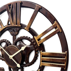 Настенные часы-скелетон Castita CL-51-Skeleton-Wood