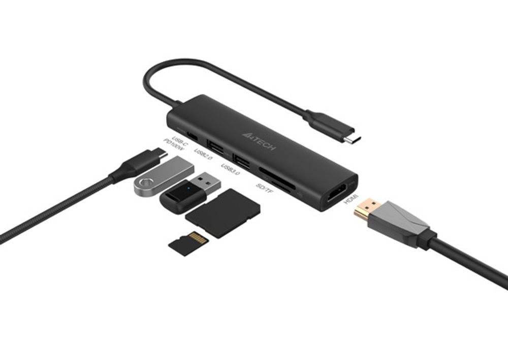 Разветвитель USB-C A4Tech DST-60C