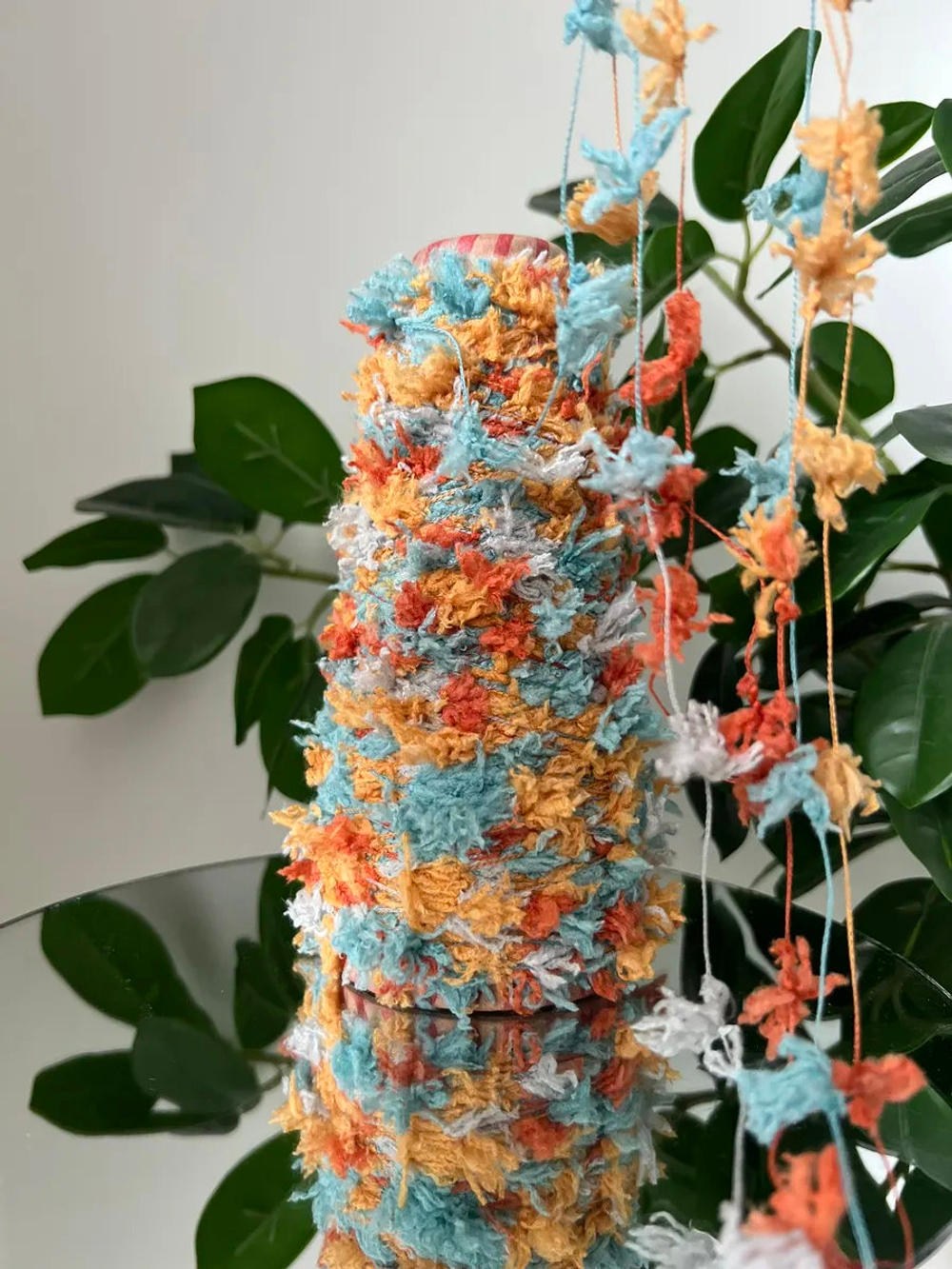 Пряжа Единорог UNICORN мультиколор с шишибриками 50 g