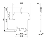 AP 2-TU KS - Держатель защитного профиля 3034372