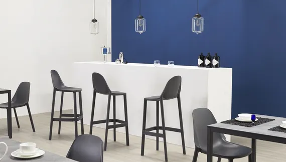 Барный стул Piu, антрацит