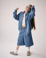 Куртка One Two Zip-Up Shirt Jacket Denim Blue