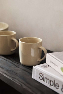 ZARA HOME КЕРАМИЧЕСКАЯ КРУЖКА, БЕЖЕВЫЙ