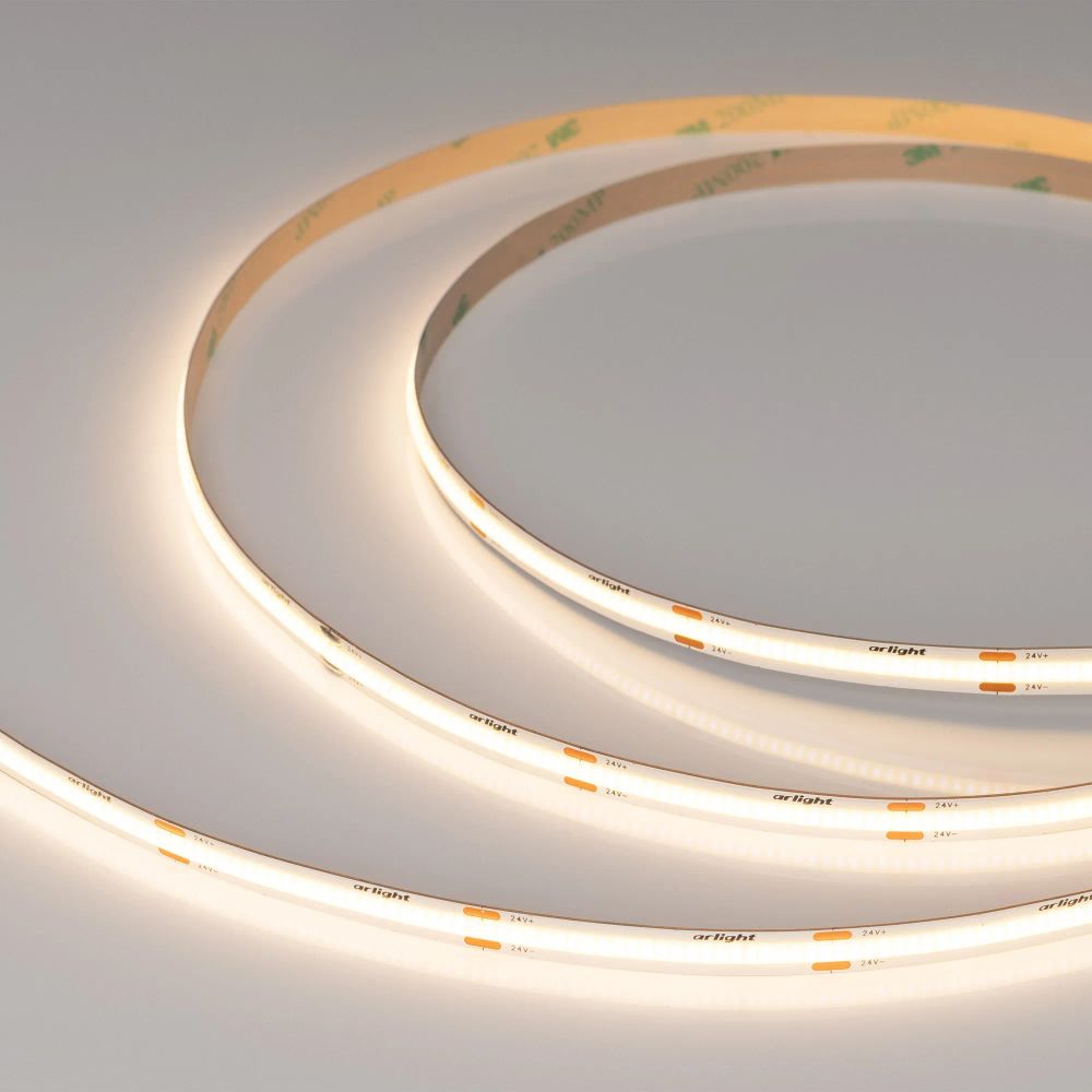 Светодиодная лента COB-X480-8mm 24V Warm3000 (8 W/m, IP20, CSP, 5m) (Arlight, -) 039059
