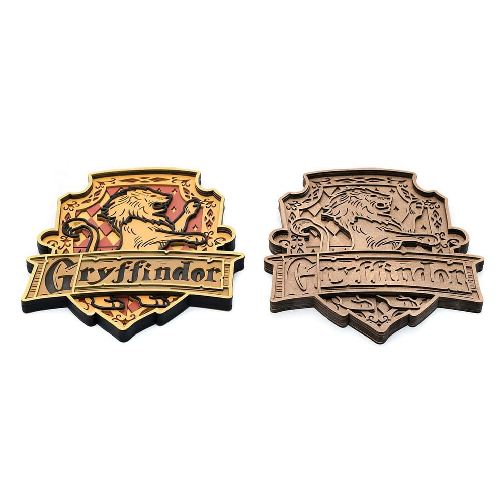 Гриффиндор от SamCraft - сборные объемные 3D картины из дерева своими руками, покрась, собери и склей