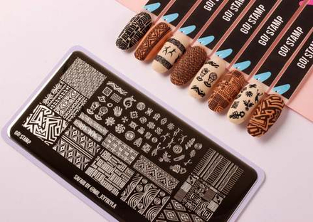 Пластина для стемпинга Go! Stamp 32 Safari by @mr_kytikyla