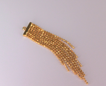 Подвеска шторка позолота 60 мм