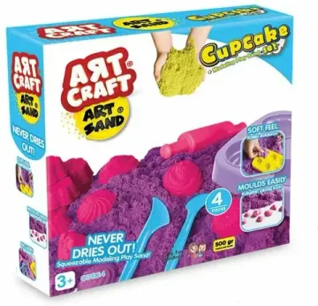 Набор для творчества ART SAND кинетический песок "Кексы"