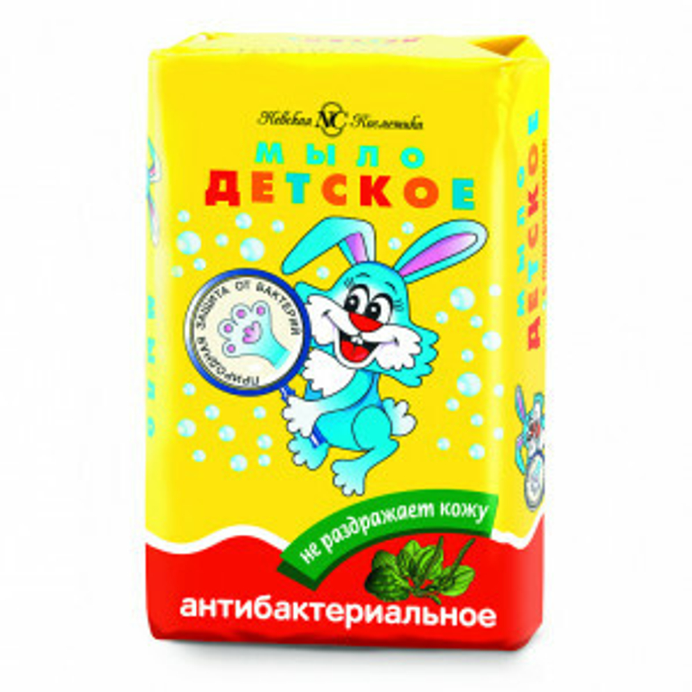 "Ушастый Нянь" Мыло Детское Антибактериальное (не раздражает кожу) 90гр