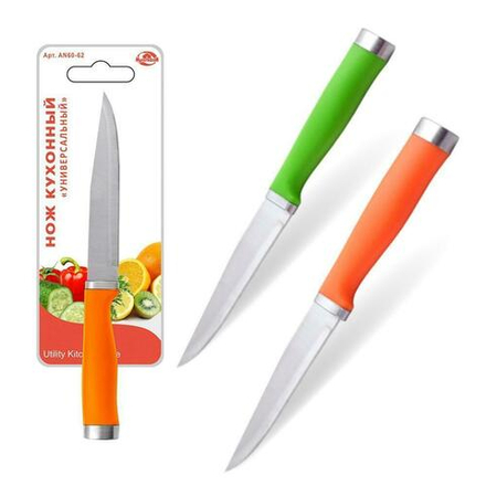 Нож кухонный Мультидом Универсальный AN60-62, 22,5 см, лезвие 12 см