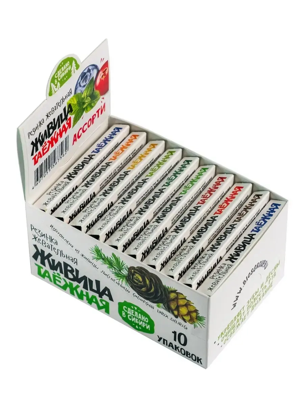 Живица таёжная жвачка 10 по 5 шт