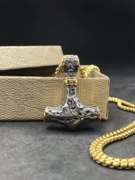 Цепь с подвеской Топор скандинавской оберег Гром Секира Тора