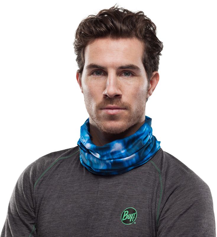 Бандана-труба летняя Buff CoolNet XL Yule Seaport Blue Фото 2