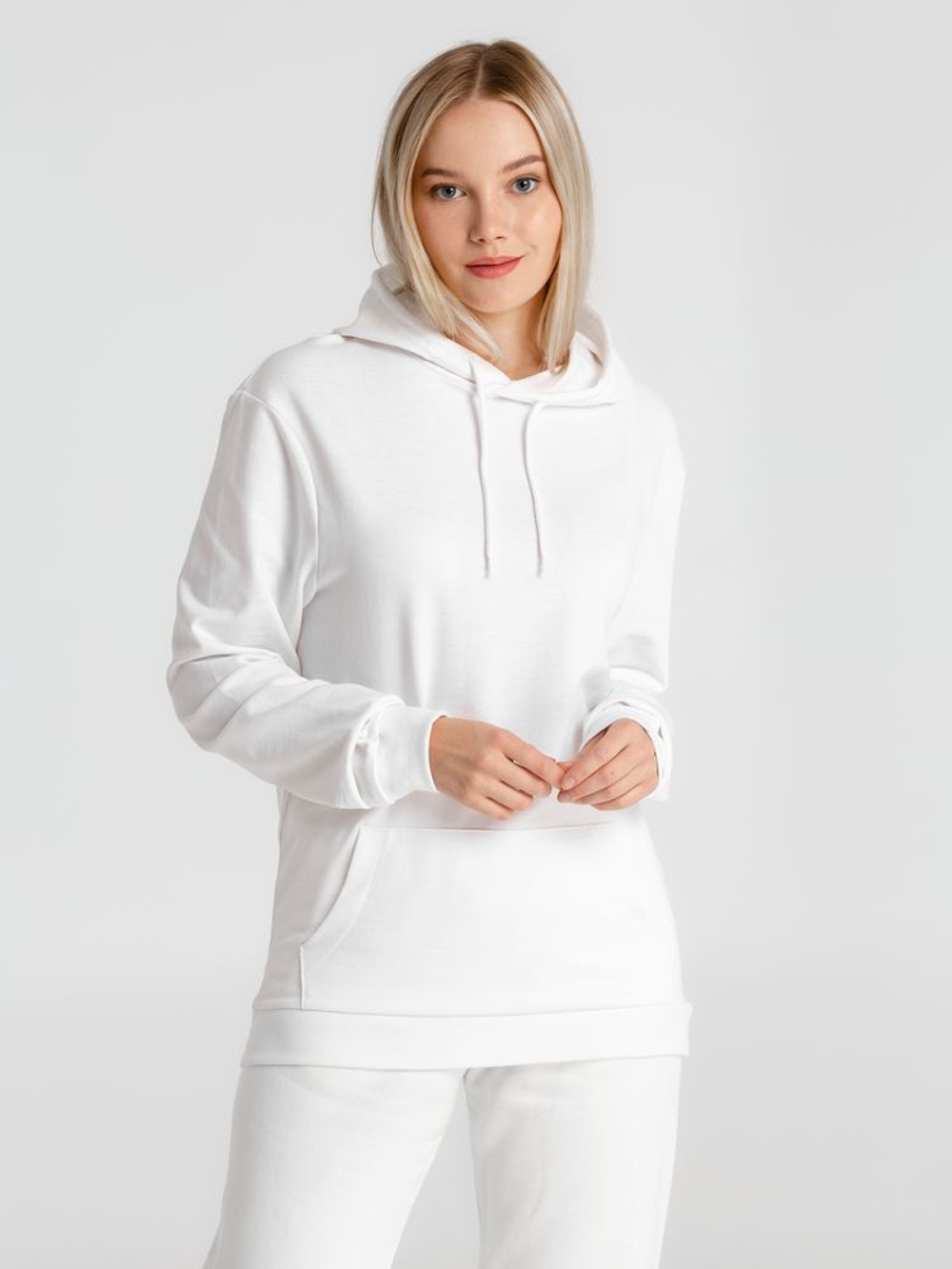 Толстовка с капюшоном унисекс Hoodie, белая