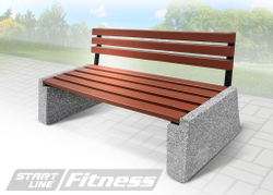 Уличная скамья со спинкой Start Line Fitness Проспект