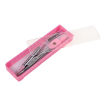 Циркуль автоматич,с запасн.стержнями, пласт.футляр,крышка-линейкой,3 цв.микс