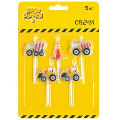 Свечи на пиках Техника 5шт