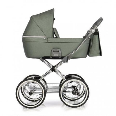 Детская коляска 3 в 1 Roan Coss Classic (Зеленый) Green Dots