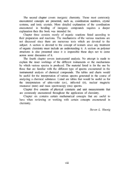 Basic Training in Chemistry | Steven Hoenig