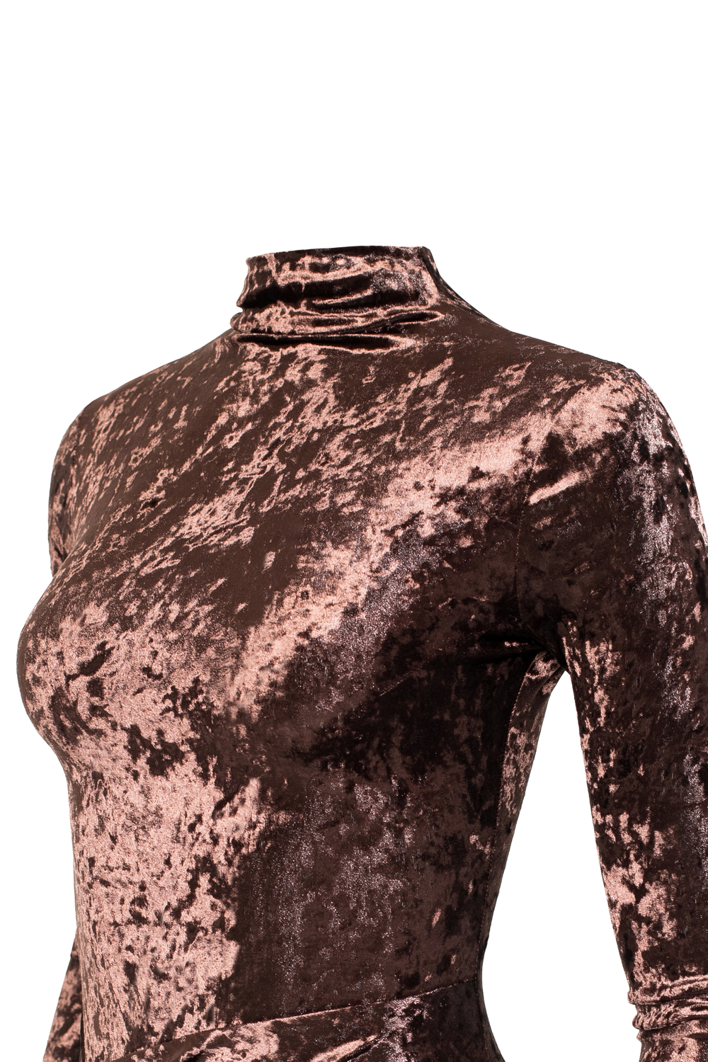 «SCULPTING velvet dress» Платье из эластичного бархата с разрезом.