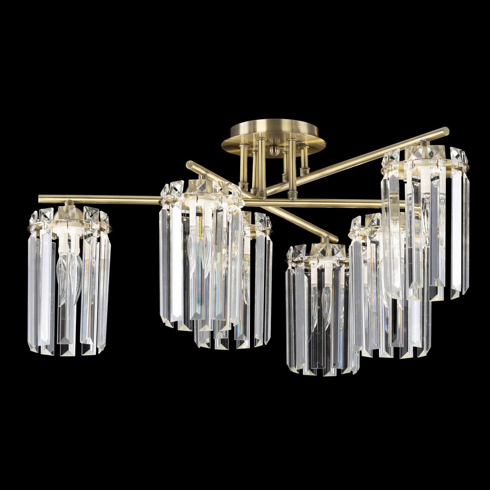 Citilux AXIS CL313263 Люстра хрустальная потолочная Бронза